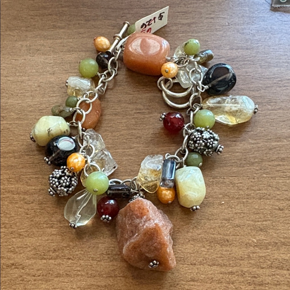 Silpada Polished Stones Toggle Bracelet
